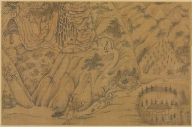 Bolig i Longmian Sleeping Dragon Mountains, 1100-1200-tallet.