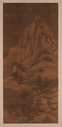 Snølandskap etter Guo Xi, Qing-dynastiet, 1702.