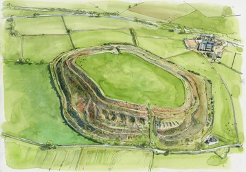 Gamle Oswestry (akvarell på papir)