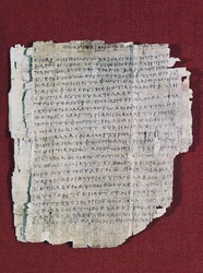 Papyrus 66 eller Bodmer II, ca. 200, nesten komplett kodeks av Johannesevangeliet på gresk, Bodmer-biblioteket, Genève, Sveits