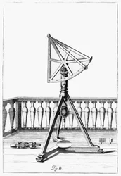 Bromidtrykk, fra Hevelius' maskin Bromidtrykk, fra Hevelius' 'Machina Celestis'