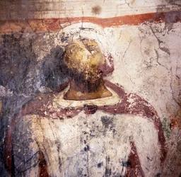 Freskekjøper, freskomaleri i den bysantinske kirken Agios Georgios