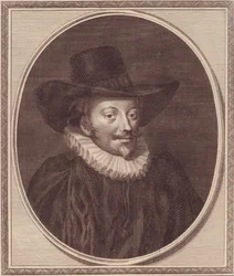Portrett av John Williams (1582-1650), erkebiskop av York, kobberstikk av John Goldar (1729-1795)