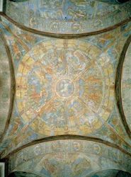 Scener fra Jesu liv, freskomaleri av korshvelv, Braunschweig Cathedral, Tyskland