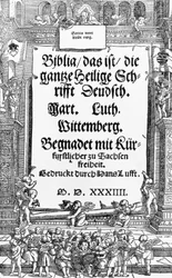 Tittelsiden til Martin Luthers bibel