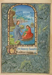 Frk. 37 (89.ML.35), fol. 22 Kristus viser seg for den hellige Jakob den større