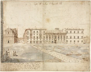 Atten utsikter over Roma: Collegio di Propaganda Fide recto, 1665.