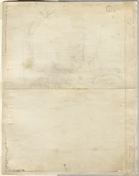 Skisse for San Giovanni i Laterano verso, 1664.