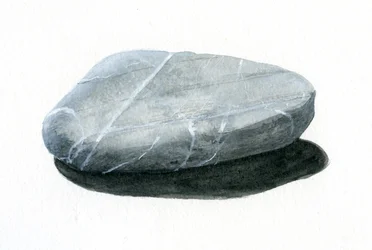 Stein (akryl på papir)