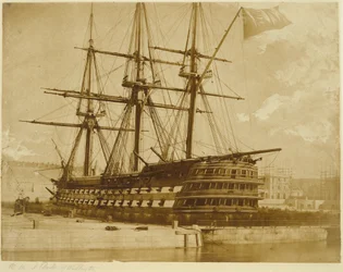 HMS Duke of Wellington i Keyham, England.