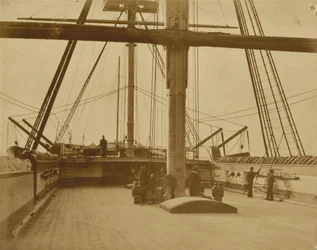 Akterdekket på HMS «Impregnable», 1852–1854 (bilde)