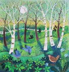 Birds on the Common, 2021 (akryl på lerret)