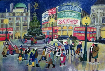 Piccadilly (wc og gouache på papir)