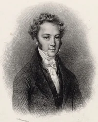 Portrett av pianist og komponist Ignaz Moscheles 1794-1870, ca. 1830.
