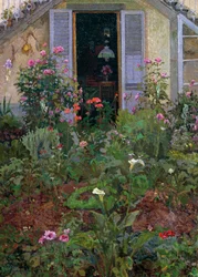 Triptykon eller hage i blomst