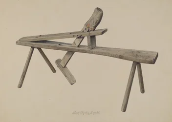 Treskjærerbenk, 1938.