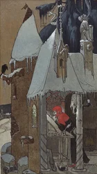 Kopisten. Bokplate av Robert Forrer, 1890.