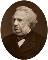 Sir Charles Reed, leder av London School Board, 1880.