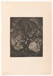 Tre med nakne grener L'Arbre en hiver (original tittel på objekt)