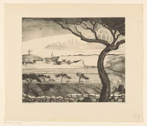 Kystlandskap med landevei St. Pierre (original tittel)