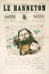 Gustave Courbet , fransk maler, 1867