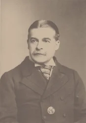 Portrett av komponisten Sir Arthur Sullivan 1842-1900, 1880-tallet.