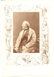 Randtegning etter et fotografi av H. C. Andersen