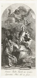 Sts Joachim og Anna med Gud Faderen og Jomfruen Den hellige Anna og Joachim med Maria og Gud Faderen