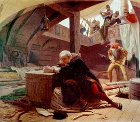 Kristoffer Columbus i 1500 under sin tilbakekomst til Spania