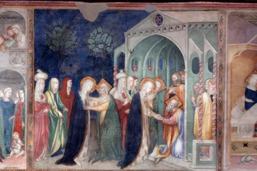 Marias besøk til den hellige Elizabeth og den hellige Zachary (Fresco