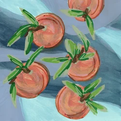 Stilleben med fersk appelsin