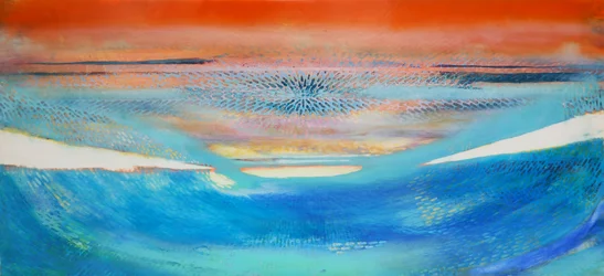 Moses, 2014,(olje og skjellakk på gesso på tre)
