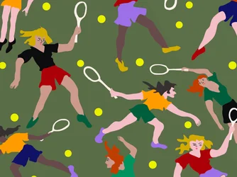 Tennisspillere, 2023 (photoshop)