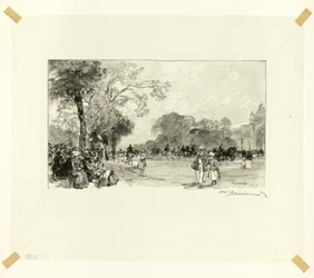 Avenue des Champs-Élysées, plate atten fra Langs Seinen og Boulevardene
