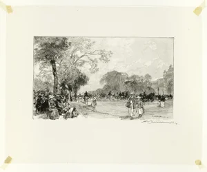 Avenue des Champs-Élysées, plate atten fra Langs Seinen og Boulevardene