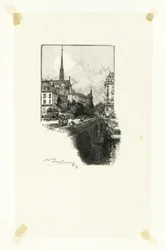 Pont Saint-Michel, plate tolv fra Langs Seinen og Boulevardene