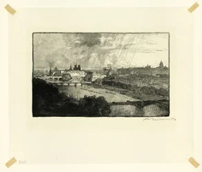 Paris, sett fra Pavillon de Flore, plate elleve fra Langs Seinen og Boulevardene