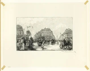 Place de l#39;Opéra, plate sytten fra Langs Seinen og Boulevardene
