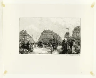 Place de l#39;Opéra, plate sytten fra Langs Seinen og Boulevardene
