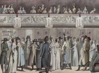 Foyer du Théâtre Montansier på Palais-Royal). Hippolyte Destailleur Collection (1822–1893)