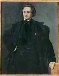 Poeten Victor Hugo som ung mann … (maleri på lerret)