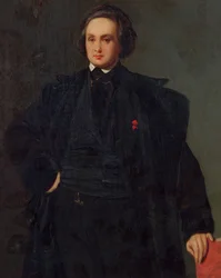 Portrett av Victor Hugo (1802-85), ca. 1833