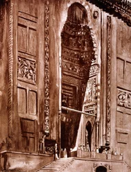 Inngang til moskeen til Sultan Hassan, 1928