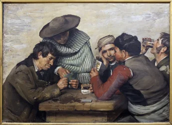 spanjoler. Maleri av Louis Capdevielle (1850-1905), olje på lerret