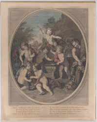 Fet satire i skogens dyp Fet satire, i skogens dyp, 1714-39.