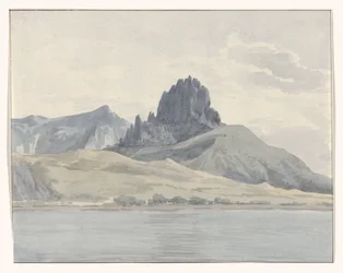 Utsikt over kysten av Pentidatilo på den andre siden av Kapp Spartivento Vue de la côte de Pentidatilo au delà du Cap de Spartivento (tittel på objekt) Voyage en Italie, en Sicile et à Malte - 1778 (serietittel)