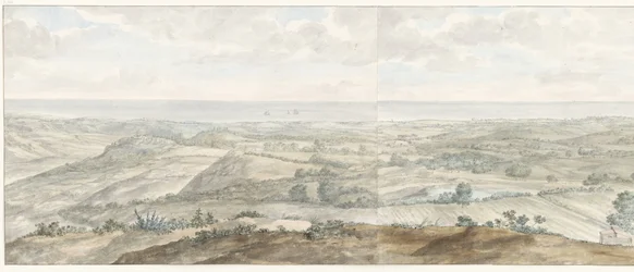 Panorama fra Collis Minervalis Generell visning tatt fra toppen av Collis Minervalis (tittel på objekt) Reiser i Italia, Sicilia og Malta - 1778 (serietittel)