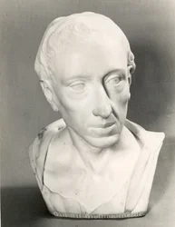Byste av Alexander Pope (marmor)