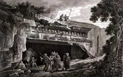 Gravmonumentet til kongene av Juda, plate 25 fra bind III av en 