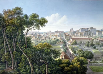 Utsikt over Viminale-høyden, Roma, ca. 1800